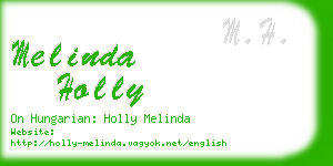 melinda holly business card